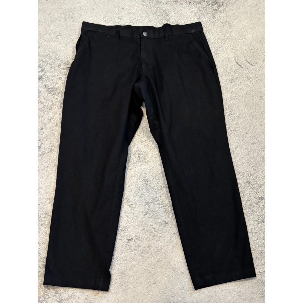 Fabletics Dress Pants Mens 36x30 (36x26) Black Casual Performance Slacks Stretch